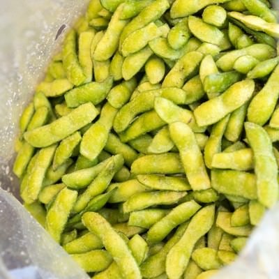 塩もみした枝豆の写真