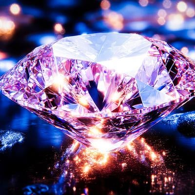 輝く宝石が幻想的な光を放つ様子の写真