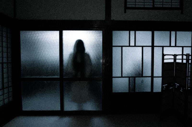 部屋の向こう側の女性の写真
