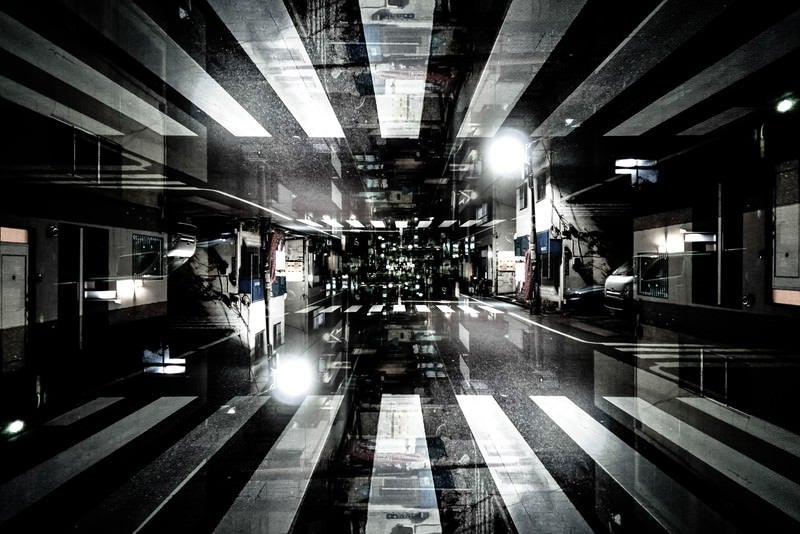 囚われた街（フォトモンタージュ）の写真