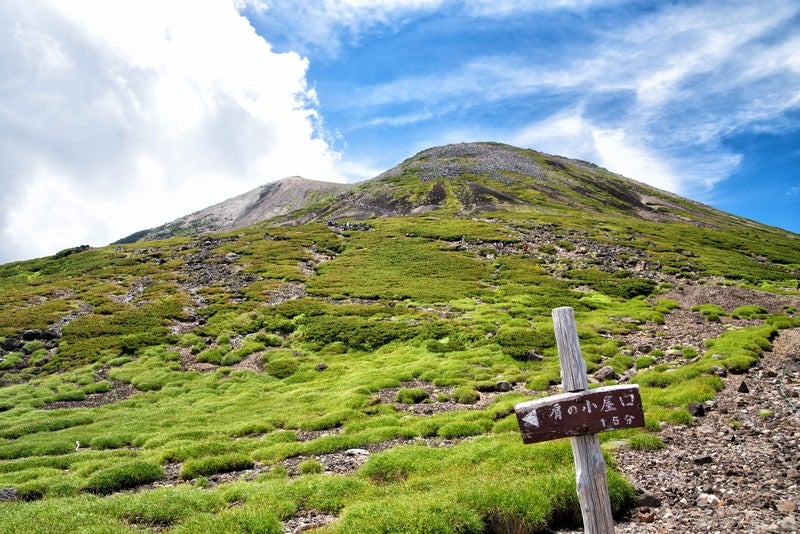 乗鞍剣ヶ峰の登山道の写真