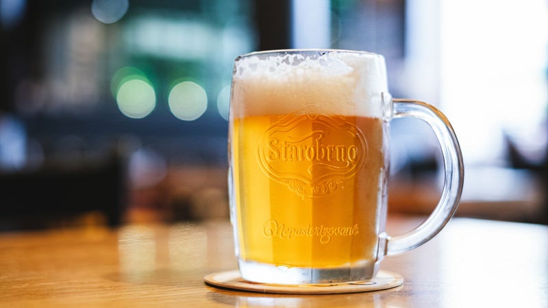 本場の生ビールを頼みました（チェコ共和国・ブルノ）の写真