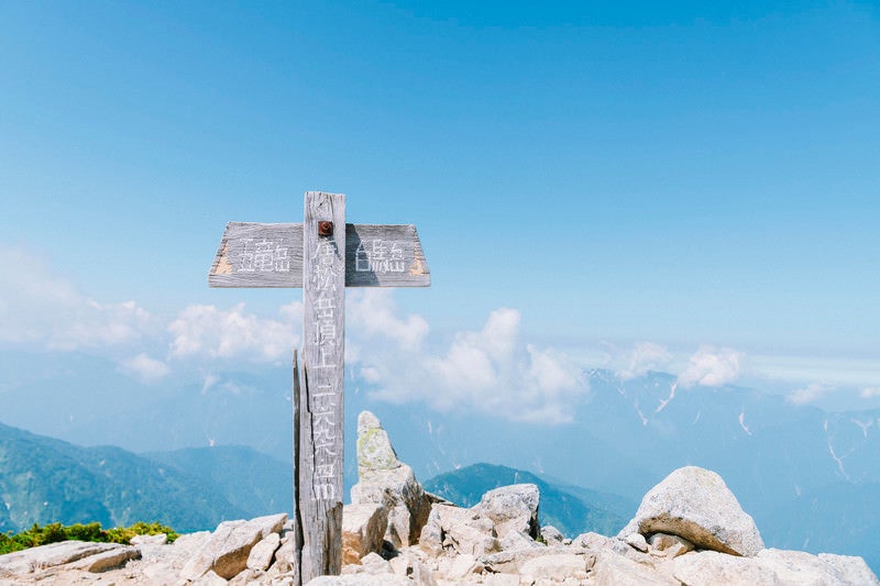 唐松岳山頂の写真