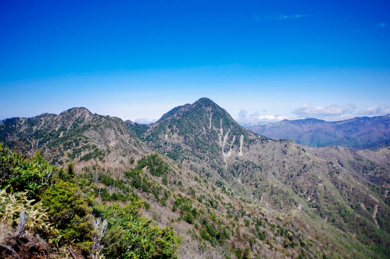 快晴の皇海山（すかいさん）の写真