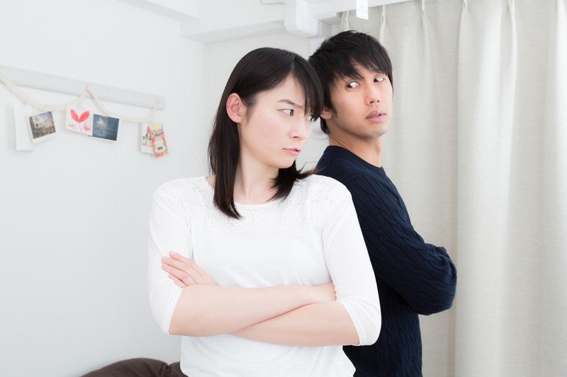 意見の不一致（夫婦喧嘩）の写真