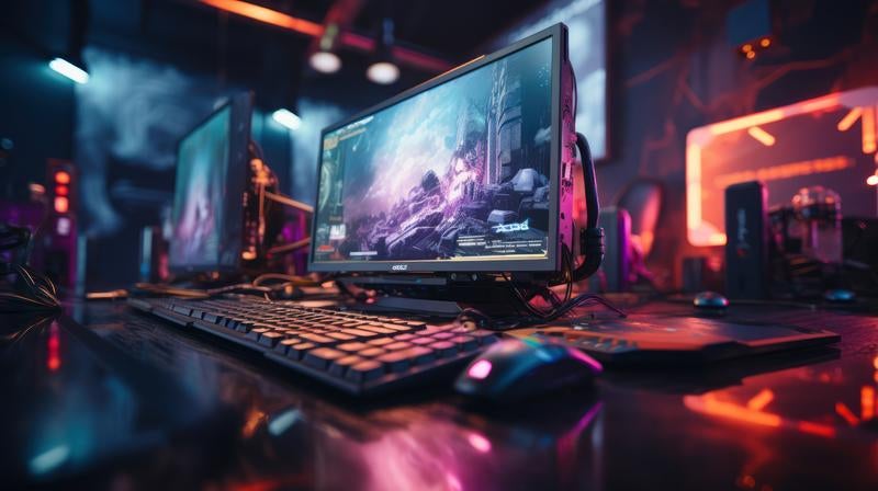 オンラインゲームとデスクトップの写真