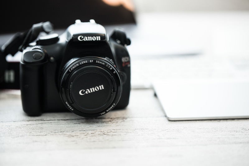Canonのデジタル一眼レフカメラの写真