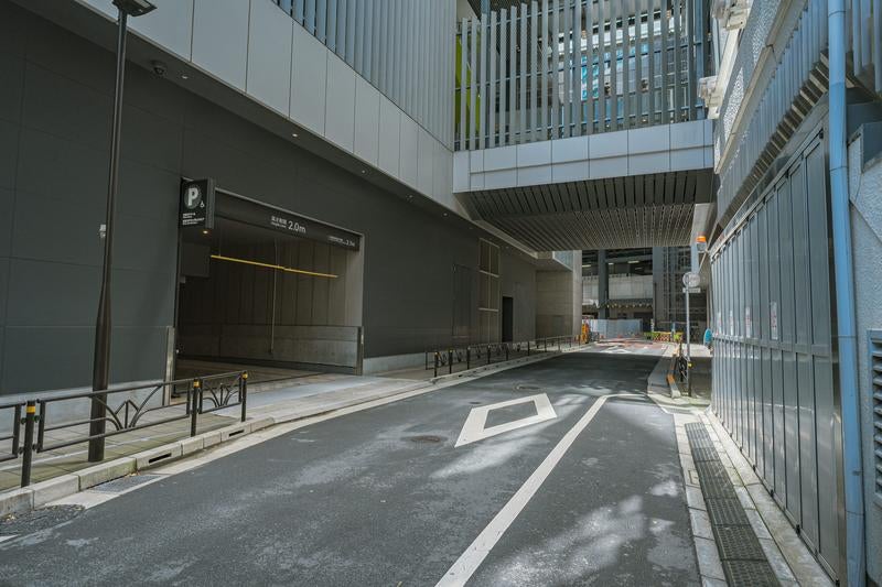 工事中の渋谷ストリーム前の写真