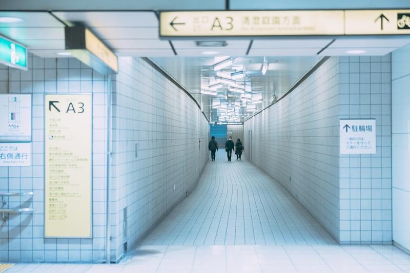清澄白河駅からA3出口に向かうの写真