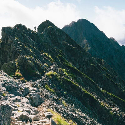 釣り尾根登山道の写真