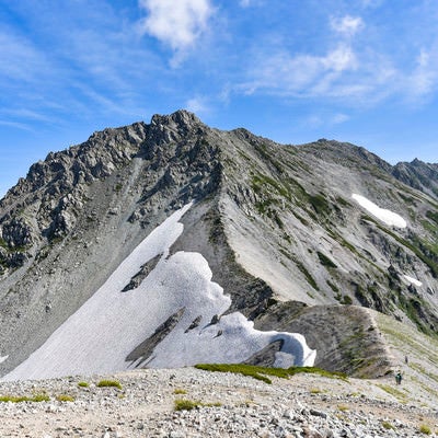 別山方面から見る立山雄山方面の写真